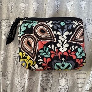 Vera Bradley Black and Multicolor Coin Bag